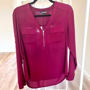 Express button down dress top sized S